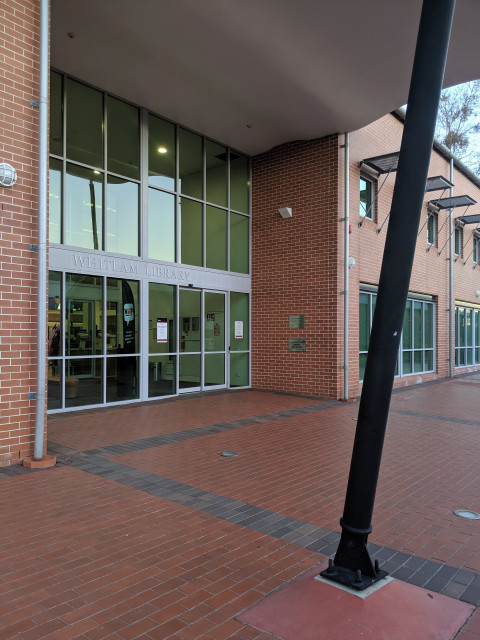 1. Go through the main entrance.