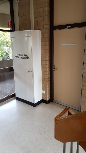 201 Lecture theatre staircase entrance