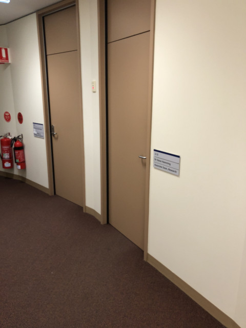 2nd door on right