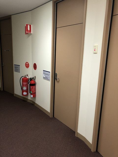3rd door on right