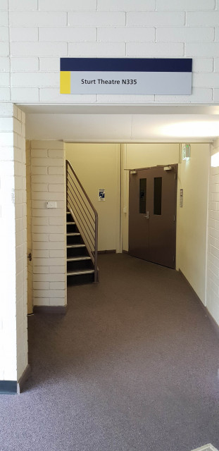 An entrance to Sturt theatre from level 3