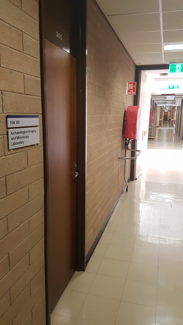Archaeological imaging and microscopy lab (from left)