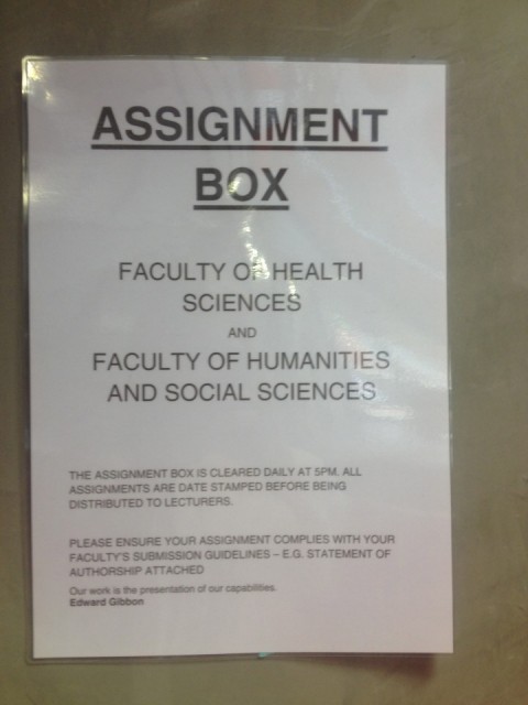 Assessment box