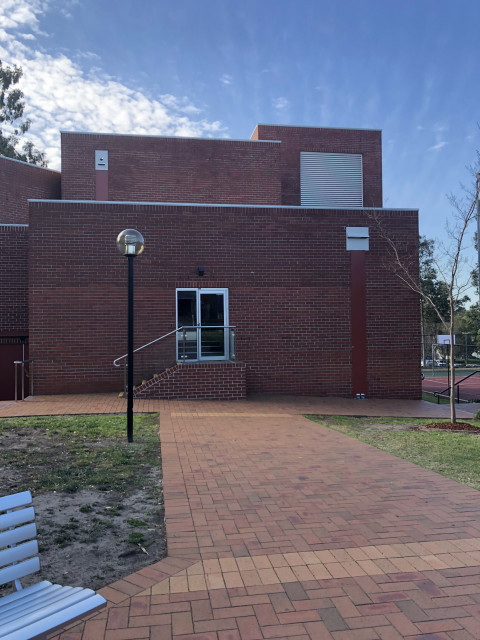 Back of building facing K