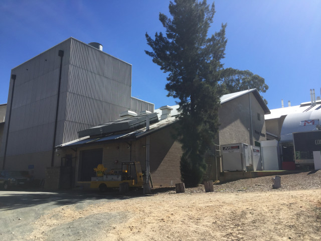 Back of the building