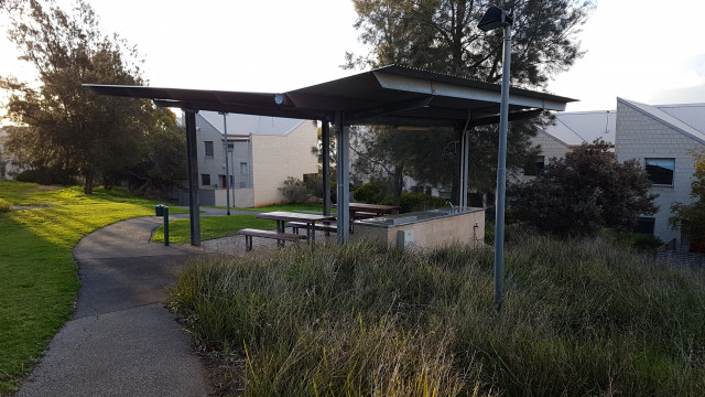 BBQ and smoking area.