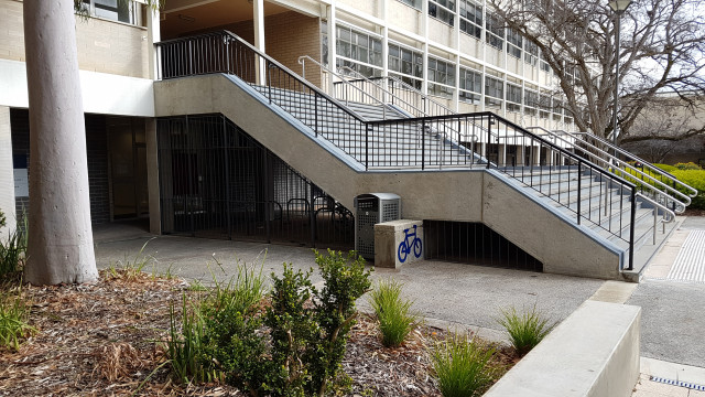 Bike storage from the left.