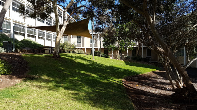 Biological sciences courtyard