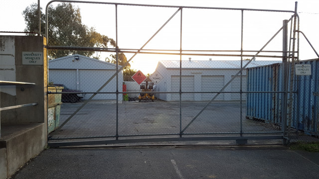 Boatshed entrance.