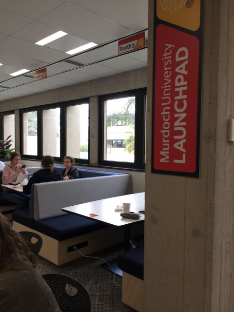 Booth 3 is located on the south wall, overlooking the garden