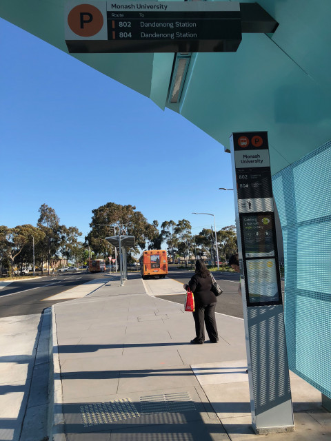 Bus stop P