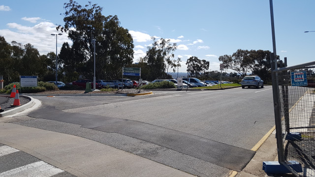 Car park 2 north road entrance.
