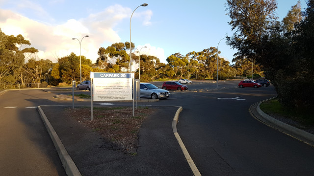 Car park 20 entrance.