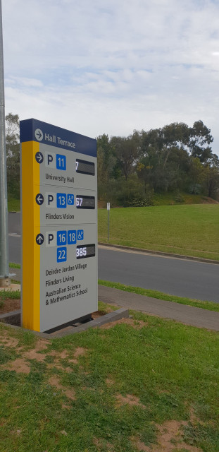Carpark 11 is accessed via the first right hand turn off Sturt Drive