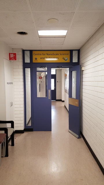 Centre for nanoscale science and technology northeast corner entrance.