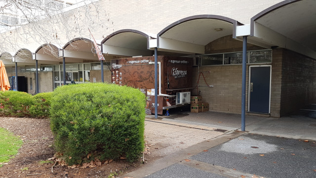 Coffee van just outside S1&S2 building in anchor court.