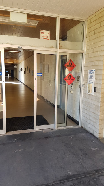 CSE store just inside external sliding doors.