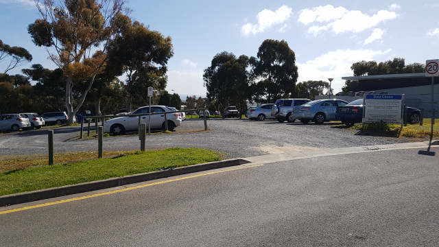 Data centre car park.