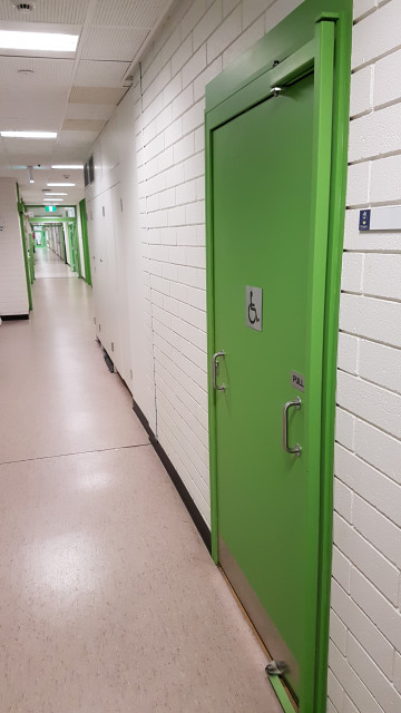 Disabled toilet from the northeast corner.