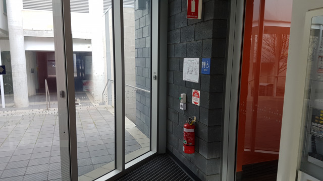 Disabled toilets at the east entrance.