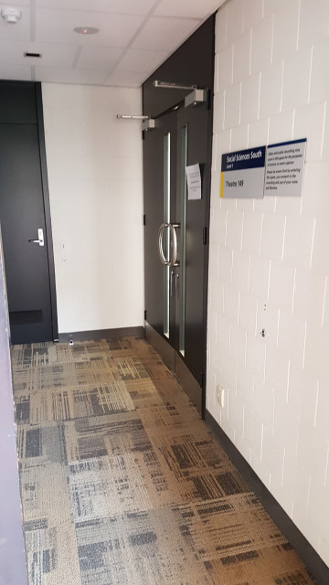 Door of lecture theatre 149