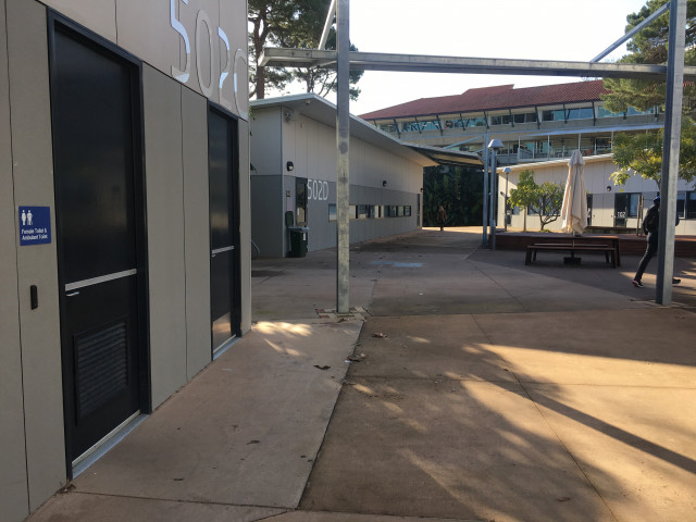 Door on left