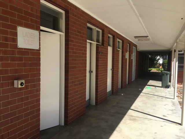 Door on left