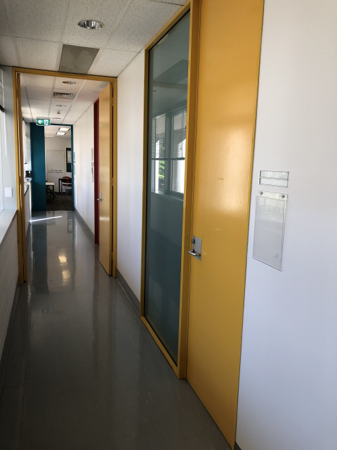 Door on right
