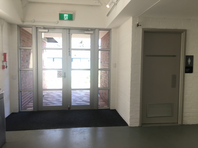 Door on right