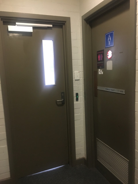 Door on right