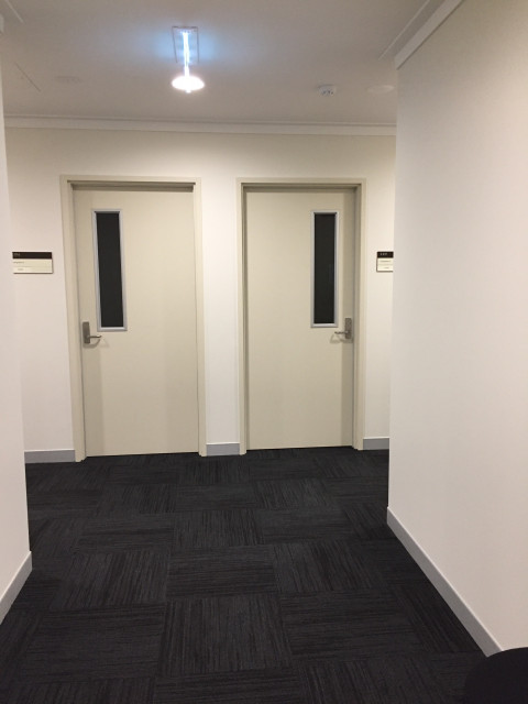 Door on the right.