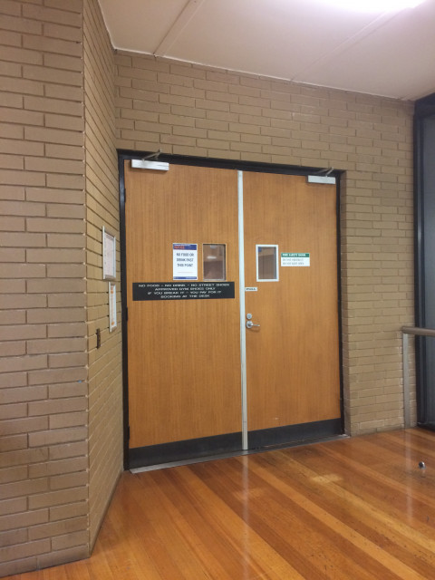 Doorway near the eastern set of stairs