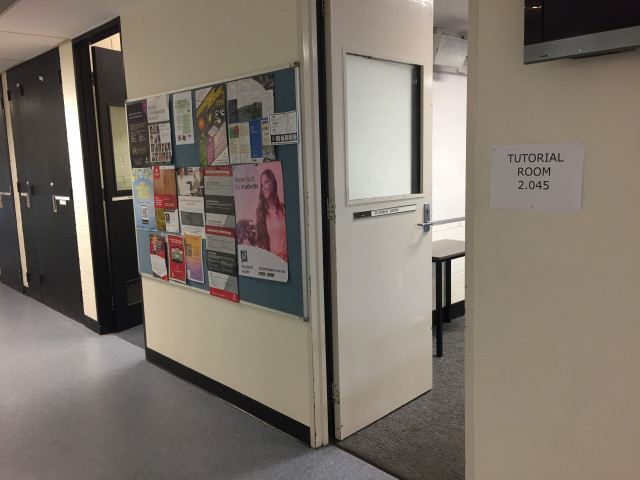 Entrance down north hallway