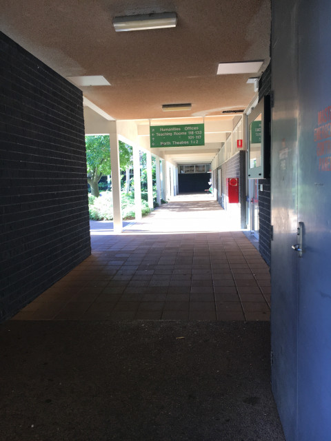 Entrance from car park 5 and social sciences north