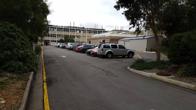 Entrance of car park 8