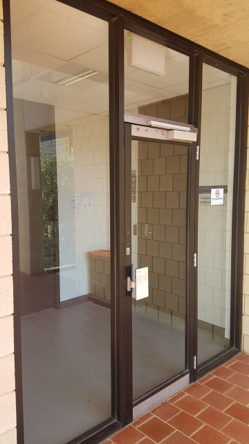 Entrance of computer lab 010