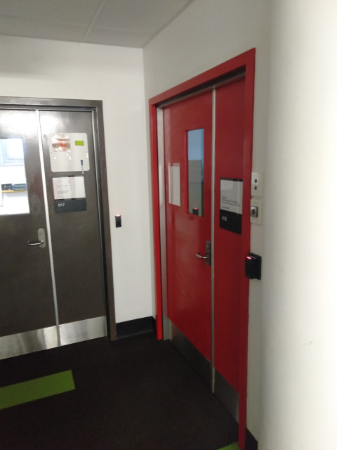 Entrance (red door)