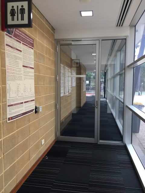 Entrance through Building 410