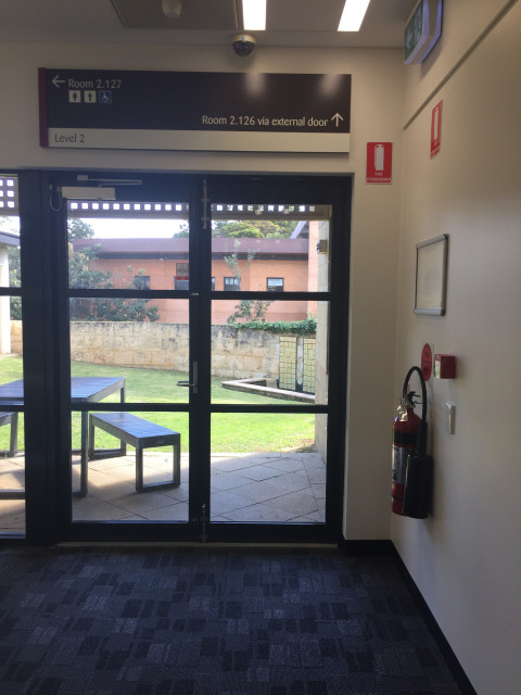 Entrance to courtyard from the south wing