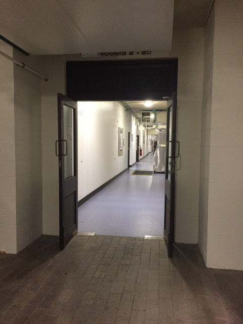 Entrance to east corridor