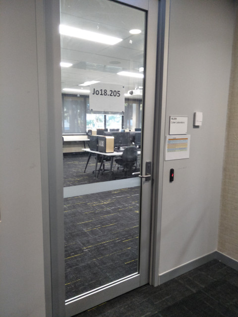 Entrance to lab