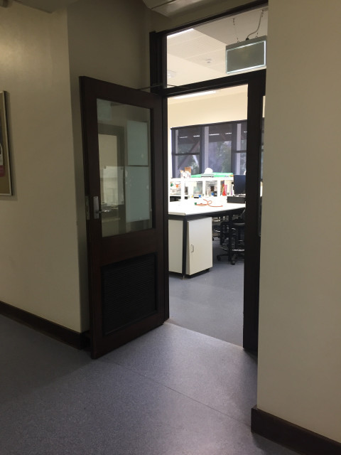 Entrance to lab