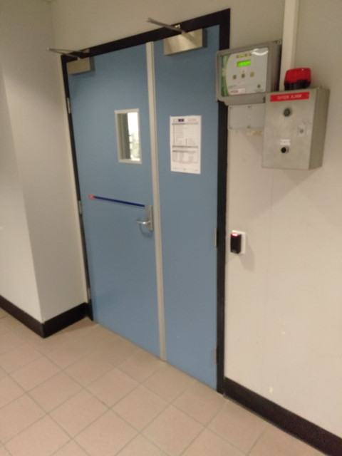 Entrance to labs