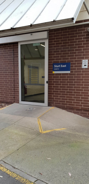 Entrance to level 2 of Sturt East