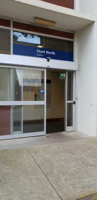 Entrance to level 2 of Sturt North