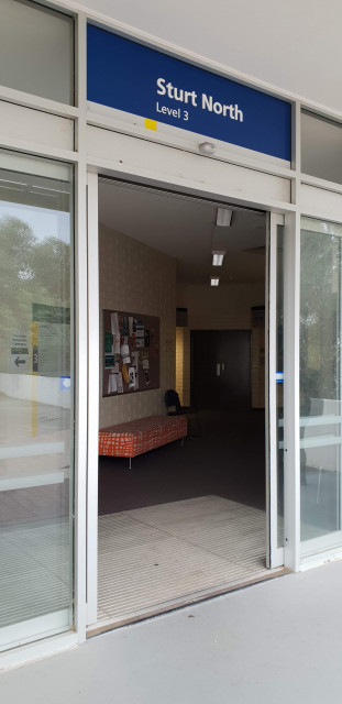 Entrance to level 3 of Sturt North