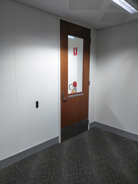 Entrance to office.