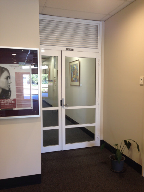 Entrance to offices