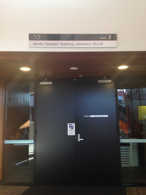 Entrance to room