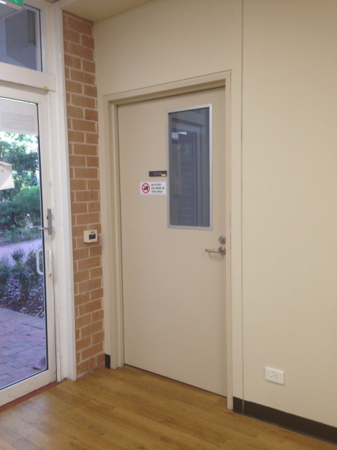 Entrance to the computer room